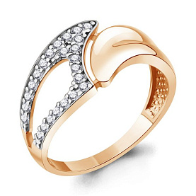 Кольцо Аквамарин - Серебро 925, Фианит (арт. 67944А.6)