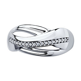 Кольцо SOKOLOV - Серебро 925, Фианит (арт. 94012880)