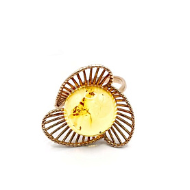 Кольцо Сувениры Балтики - Серебро 925, Янтарь (арт. 501381)