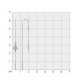 Серьги Diamant - Серебро 925, Фианит (арт. 94-123-01503-1)