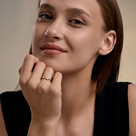 Кольцо SOKOLOV - Серебро 925, Фианит (арт. 94014729)