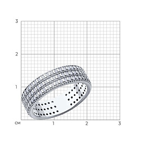 Кольцо SOKOLOV - Серебро 925, Фианит (арт. 94014182)