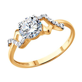 Кольцо SOKOLOV - Серебро 925, Фианит (арт. 93011179)