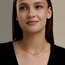 Подвеска Diamant - Золото 585, Фианит (арт. 51-130-00491-1)