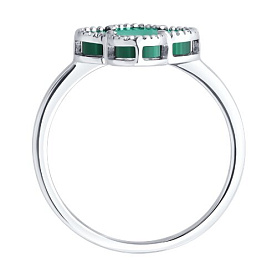 Кольцо SOKOLOV - Серебро 925, Малахит (арт. 83010264)