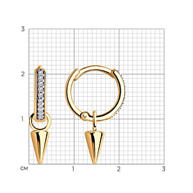 Серьги SOKOLOV - Серебро 925, Фианит (арт. 93022244)