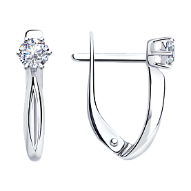 Серьги Diamant - Серебро 925, Фианит (арт. 94-120-01376-1)