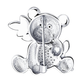 Брошь SOKOLOV - Серебро 925, Фианит, Эмаль (арт. 94040176)