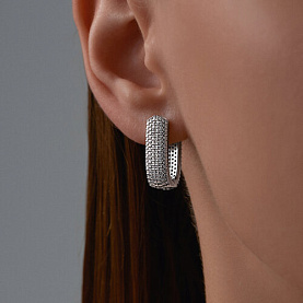 Серьги Diamant - Серебро 925, Фианит (арт. 94-120-01761-1)