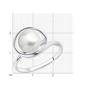 Кольцо SOKOLOV - Серебро 925, Жемчуг культивированный (арт. 94013380)