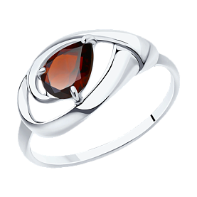 Кольцо Diamant - Серебро 925, Гранат (арт. 94-310-00594-2)
