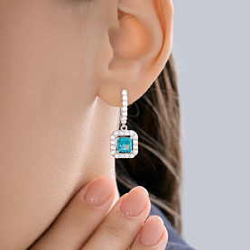 Серьги SOKOLOV - Серебро 925, Фианит (арт. 94027283)