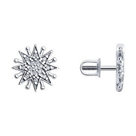 Серьги Diamant - Серебро 925, Фианит (арт. 94-122-02109-1)