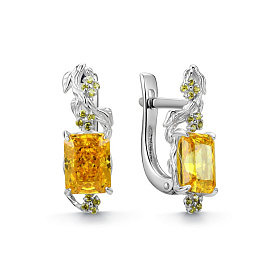 Серьги Дар - Серебро 925, Фианит (арт. С-5249рс2D74222)