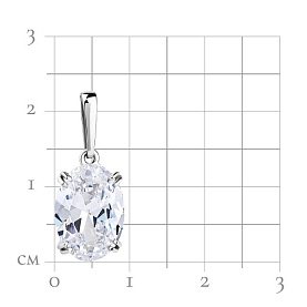 Подвеска Talant - Серебро 925, Фианит (арт. 50-72-0001-14096)