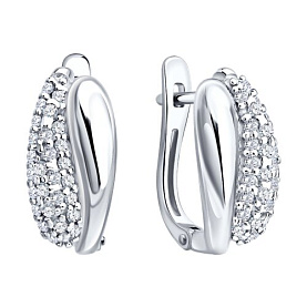 Серьги SOKOLOV - Серебро 925, Фианит (арт. 94027529)