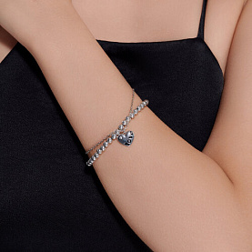 Браслет SOKOLOV - Серебро 925, Фианит, Эмаль (арт. 94050410)