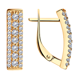 Серьги SOKOLOV - Серебро 925, Фианит (арт. 93020479)