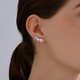 Серьги SOKOLOV - Серебро 925, Фианит (арт. 94026911)