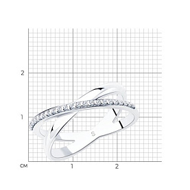 Кольцо SOKOLOV - Серебро 925, Фианит (арт. 94012051)