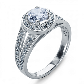 Кольцо Platinum Lab. - Платина 950, Бриллиант (арт. ПК-060-01)