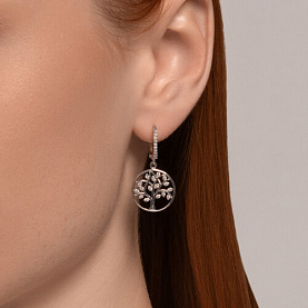 Серьги SOKOLOV - Серебро 925, Фианит (арт. 94026317-91)