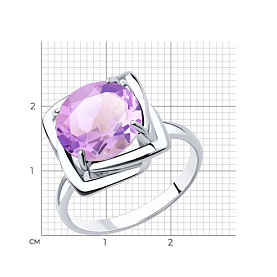 Кольцо Diamant - Серебро 925, Аметист (арт. 94-310-00985-2)
