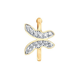 Серьга SOKOLOV - Золото 585, Фианит (арт. 170076)