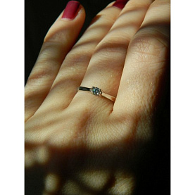 Кольцо Галатея - Серебро 925, Фианит (арт. 2875.1)