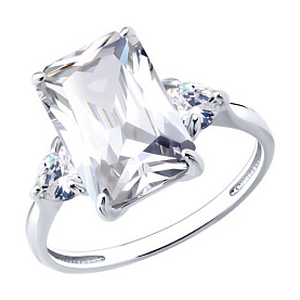 Кольцо SOKOLOV - Серебро 925, Фианит (арт. 94014702)