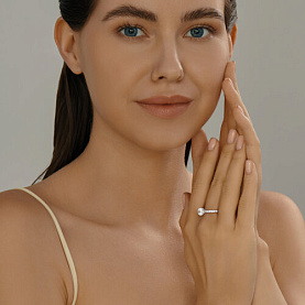 Кольцо SOKOLOV - Серебро 925, Фианит (арт. 94013905)