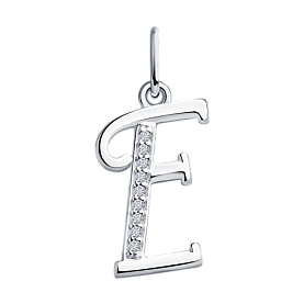 Подвеска SOKOLOV - Серебро 925, Фианит (арт. 94031367)