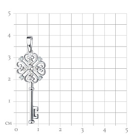 Подвеска Talant - Серебро 925, Фианит (арт. 50-72-0001-28154)