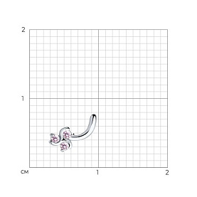 Пирсинг SOKOLOV - Серебро 925, Фианит (арт. 94060030)