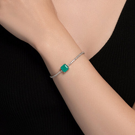 Браслет SOKOLOV - Серебро 925, Фианит (арт. 94051117-91)