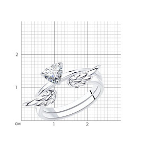 Кольцо SOKOLOV - Серебро 925, Фианит (арт. 94013289)