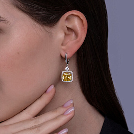 Серьги SOKOLOV - Серебро 925, Фианит (арт. 94026780)