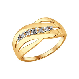 Кольцо SOKOLOV - Серебро 925, Фианит (арт. 93010603)