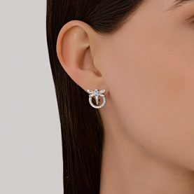 Серьги Diamant - Серебро 925, Фианит (арт. 94-120-02197-1)