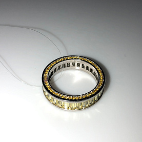 Кольцо Фиделис - Серебро 925, Фианит (арт. CAS3152R-ye)