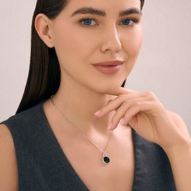 Колье Diamant - Серебро 925, Кристальная ткань (арт. 94-170-02371-1)