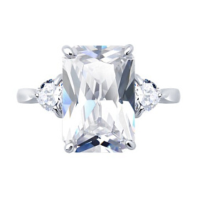 Кольцо SOKOLOV - Серебро 925, Фианит (арт. 94014702)