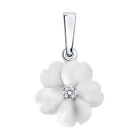 Подвеска Diamant - Серебро 925, Кварц, Фианит (арт. 94-330-01243-1)