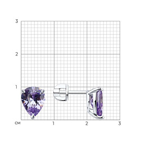 Серьги SOKOLOV - Серебро 925, Фианит (арт. 94026835)