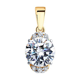 Подвеска SOKOLOV - Серебро 925, Фианит (арт. 93030556)