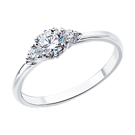 Кольцо Diamant - Серебро 925, Фианит (арт. 94-110-01555-1)