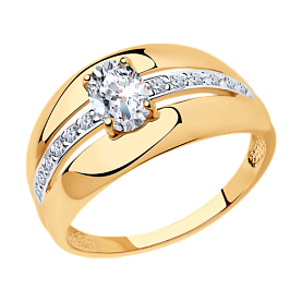 Кольцо SOKOLOV - Серебро 925, Фианит (арт. 93010499)