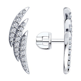 Серьги Diamant - Серебро 925, Фианит (арт. 94-122-00523-1)