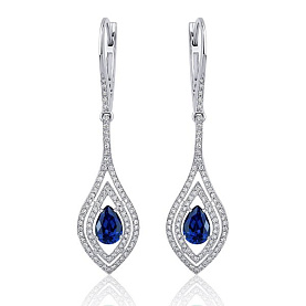 Серьги Platinum Lab. - Платина 950 (арт. ПС-306С-01)