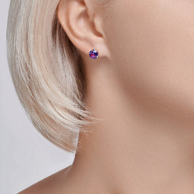 Серьги SOKOLOV - Серебро 925, Синтетический ситалл (арт. 92022837)